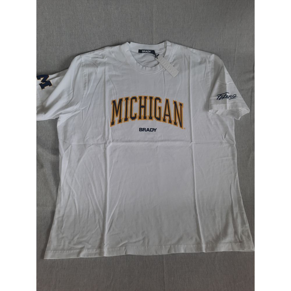 Brady Collegiate 10 Men 2XL Michigan Art Logo Performance Tee-Shirt Short Sleeve